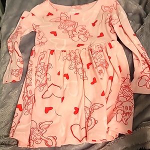 Long sleeved Minnie Mouse dress